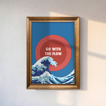 Go With The Flow Kanvas Tablo