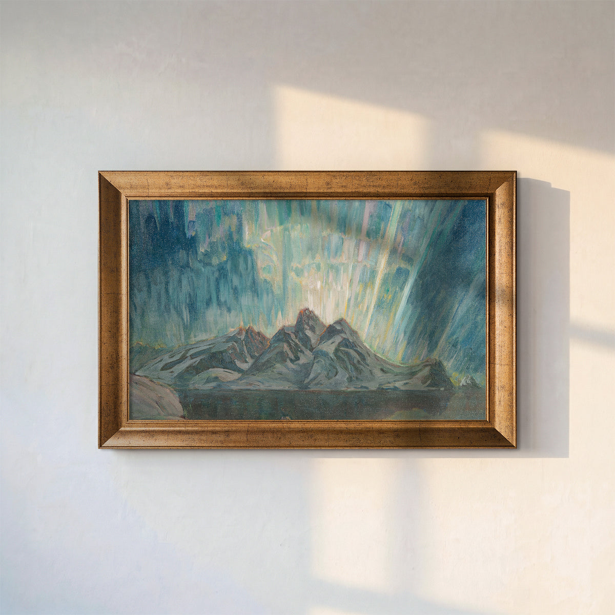 Anna Katarina Boberg – Northern Lights. Study from North Norway | Çerçeveli Kanvas Tablo