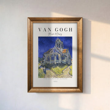 Vincent van Gogh – Auvers Kilisesi (1890) | Çerçeveli Kanvas Tablo