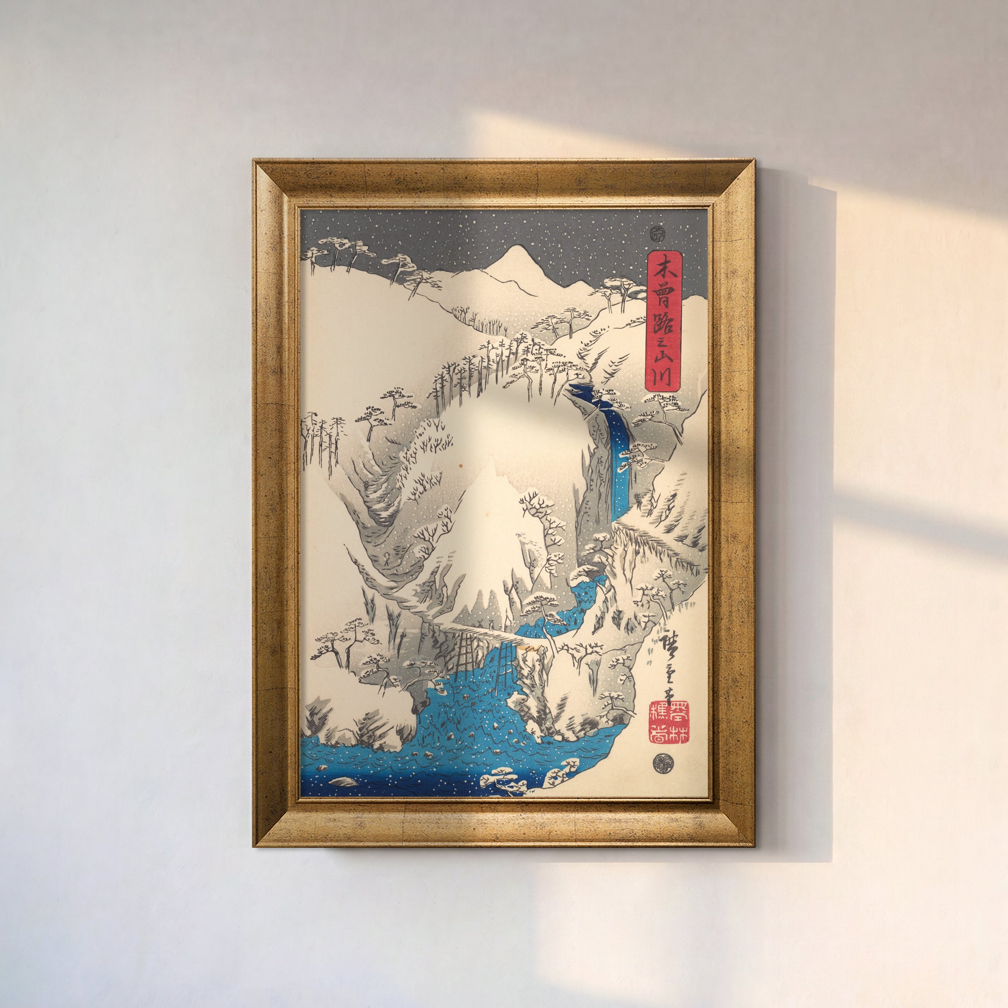 Mountains and Rivers Along the Kisokaidō | Kanvas Tablo