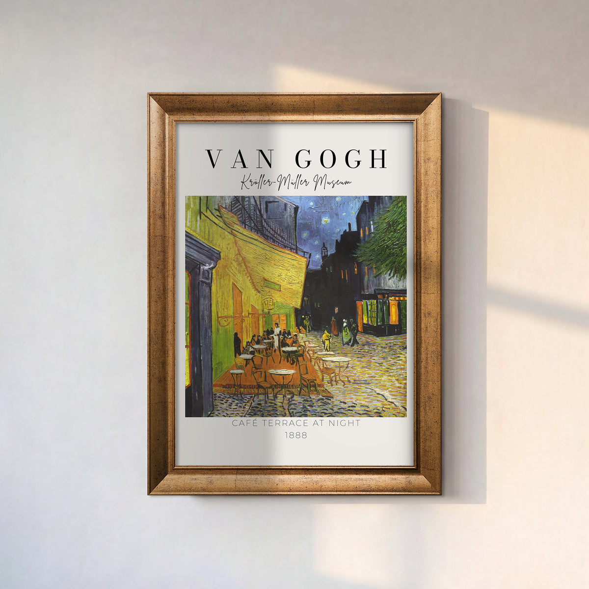 Vincent van Gogh – Gece Kafe Terası (1888) | Çerçeveli Kanvas Tablo