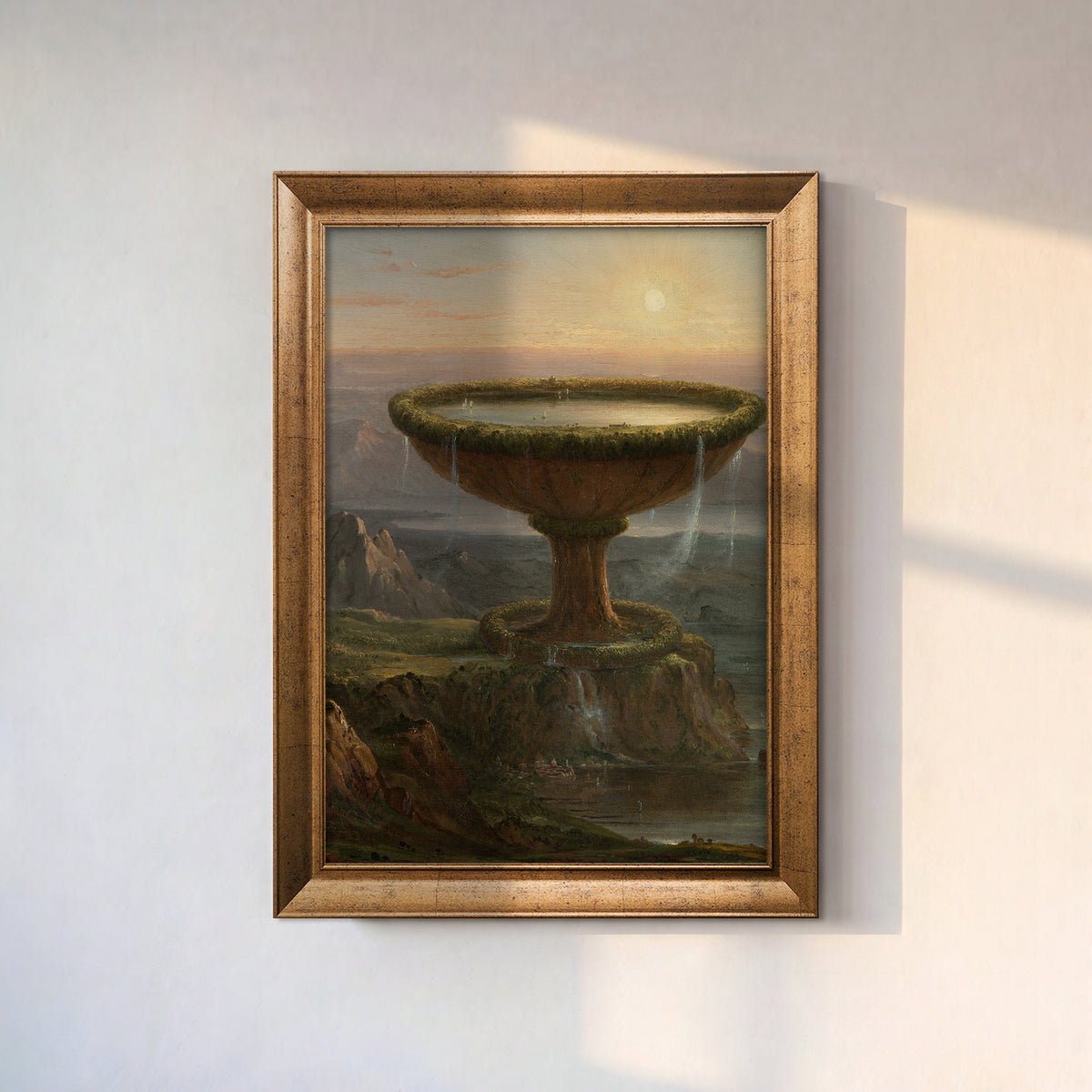 Thomas Cole – The Titan’s Goblet (Titan’ın Kadehi) | Çerçeveli Kanvas Tablo