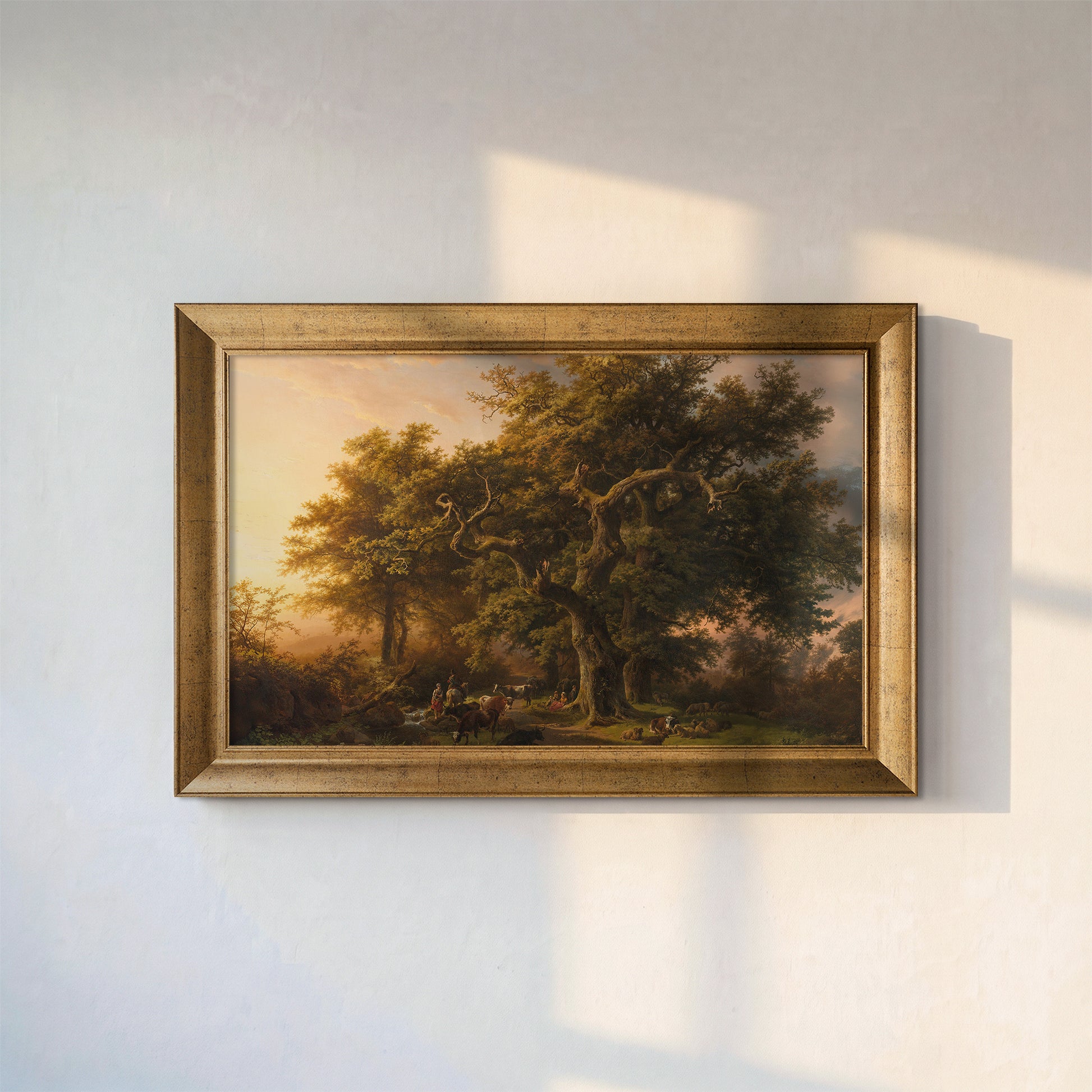  Forest Scene (1848) Kanvas Tablo