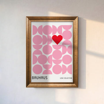 Bauhaus Love Collection Kanvas Tablo