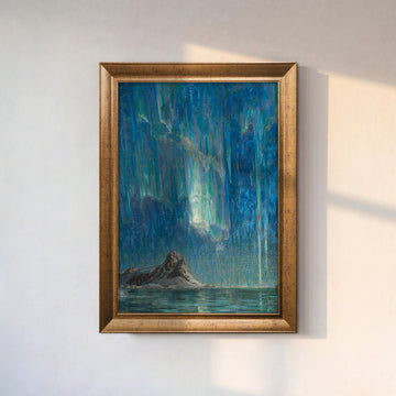 Anna Boberg – Northern Lights. Study from North Norway 2 | Çerçeveli Kanvas Tablo