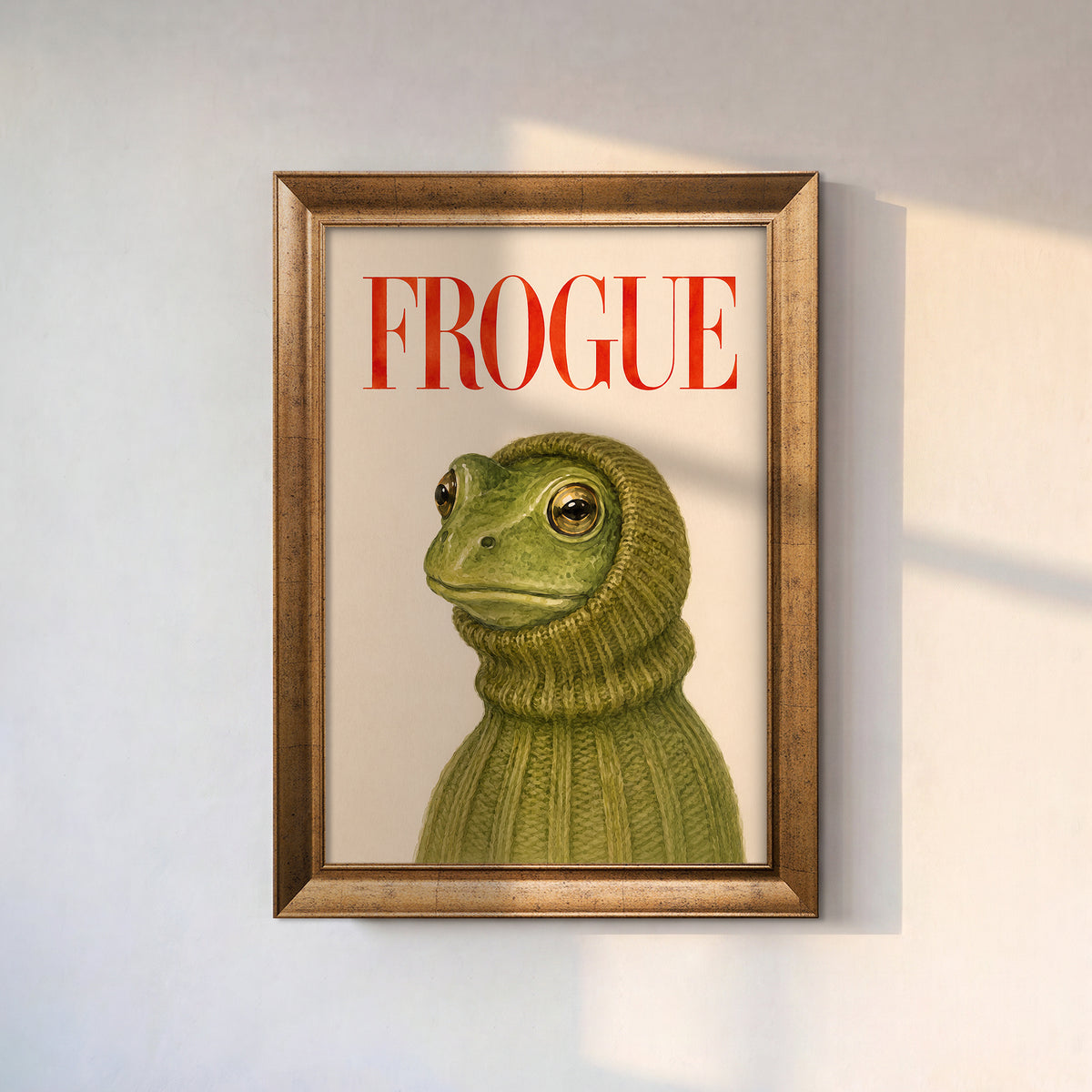 FROGUE Kazaklı Kurbağa Kanvas Tablo