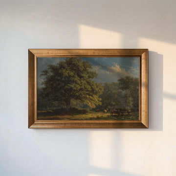 George Andries Roth – View in Bentheim Forest (1870) | Kanvas Tablo
