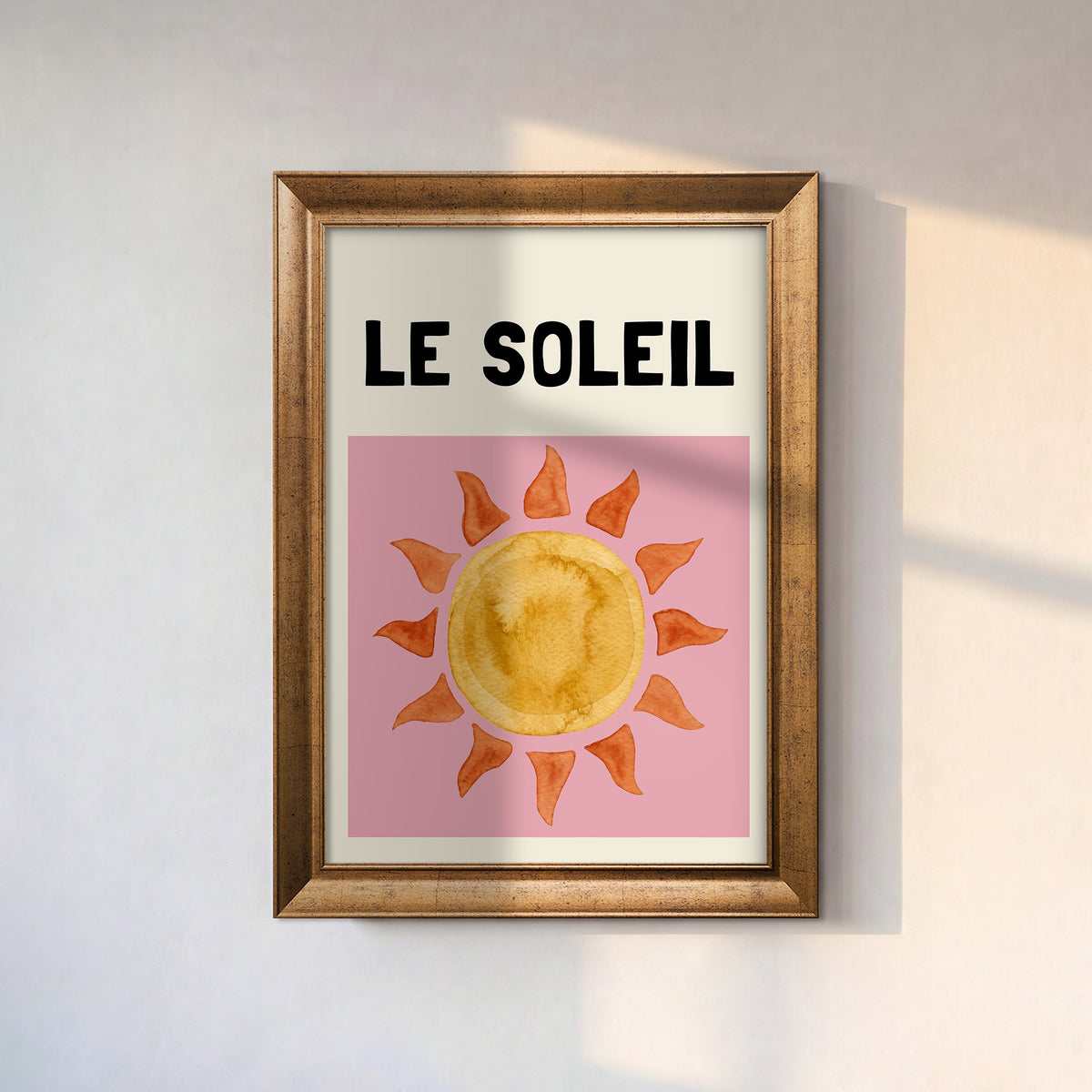 Le Soleil Güneş Kanvas Tablo