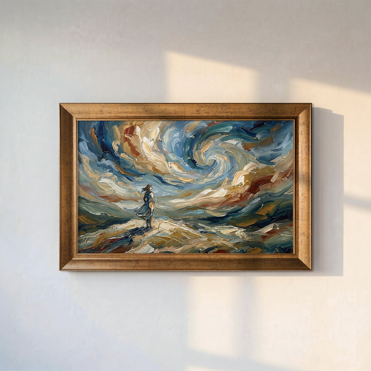Rüzgarın İçinde Kanvas Tablo