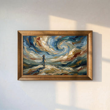 Rüzgarın İçinde Kanvas Tablo