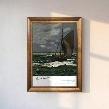 Claude Monet – Deniz Manzarası, Fırtına (1866) | Çerçeveli Kanvas Tablo