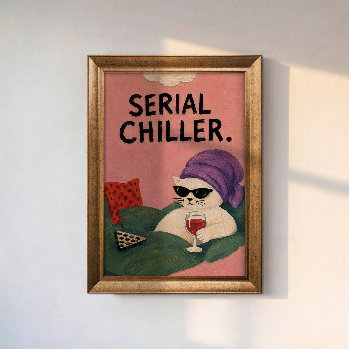 Serial Chiller Kedi – Mizahi Modern Kanvas Tablo
