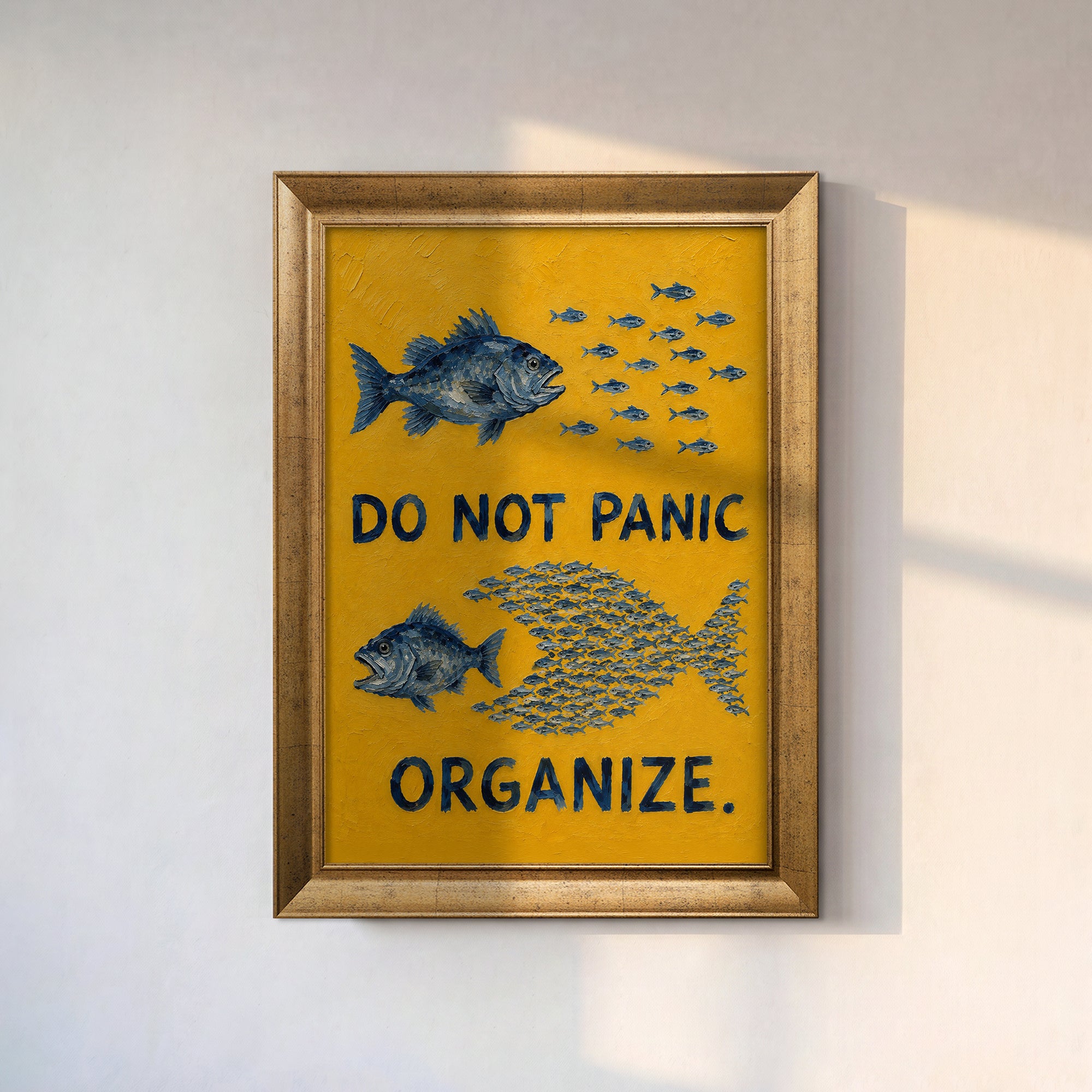 Do Not Panic Organize Kanvas Tablo