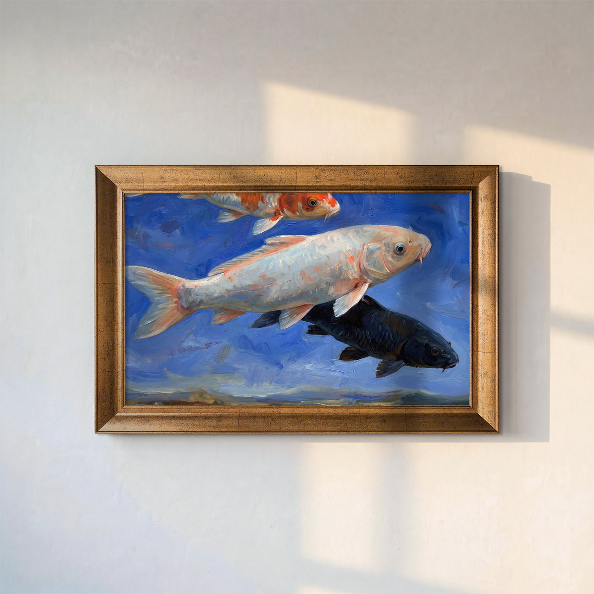 Koi Balıkları Kanvas Tablo