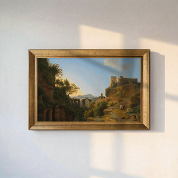 Napoli Körfezi ve Ischia Adası Tablosu (1818) | Josephus Augustus Knip Klasik İtalyan Manzarası
