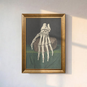 El İskeleti Çizimi | Jan l’Admiral Anatomik Sanat Eseri Duvar Dekoru