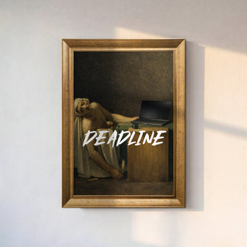 "DEADLINE" The Death of Marat Kanvas Tablo