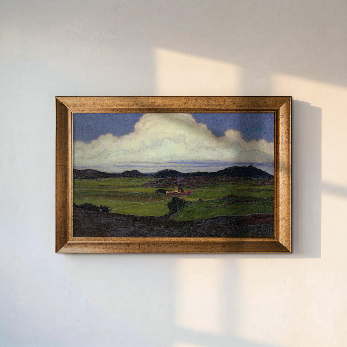 Karl Nordström – Hoga Valley (Hoga dal på Tjörn) | Çerçeveli Kanvas Tablo