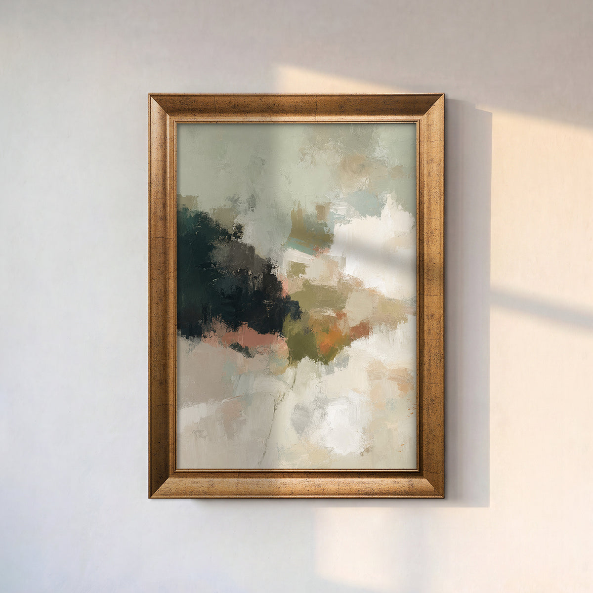 Soft Soyut Kompozisyon – Modern Kanvas Tablo