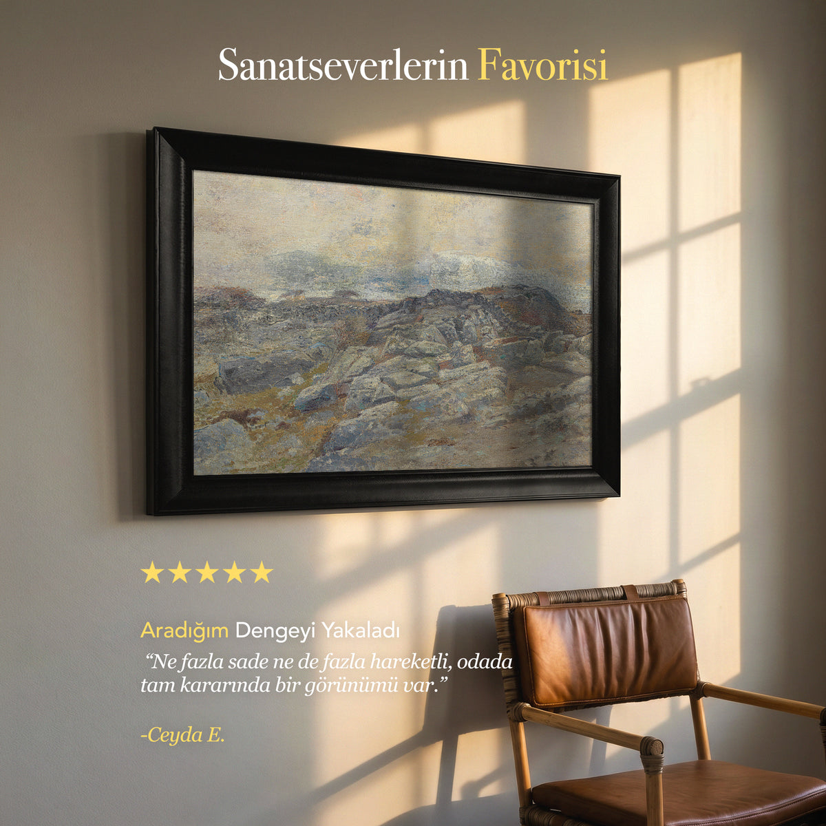 Elias Erdtman – Landskap. Fjärås, Halland | Çerçeveli Kanvas Tablo