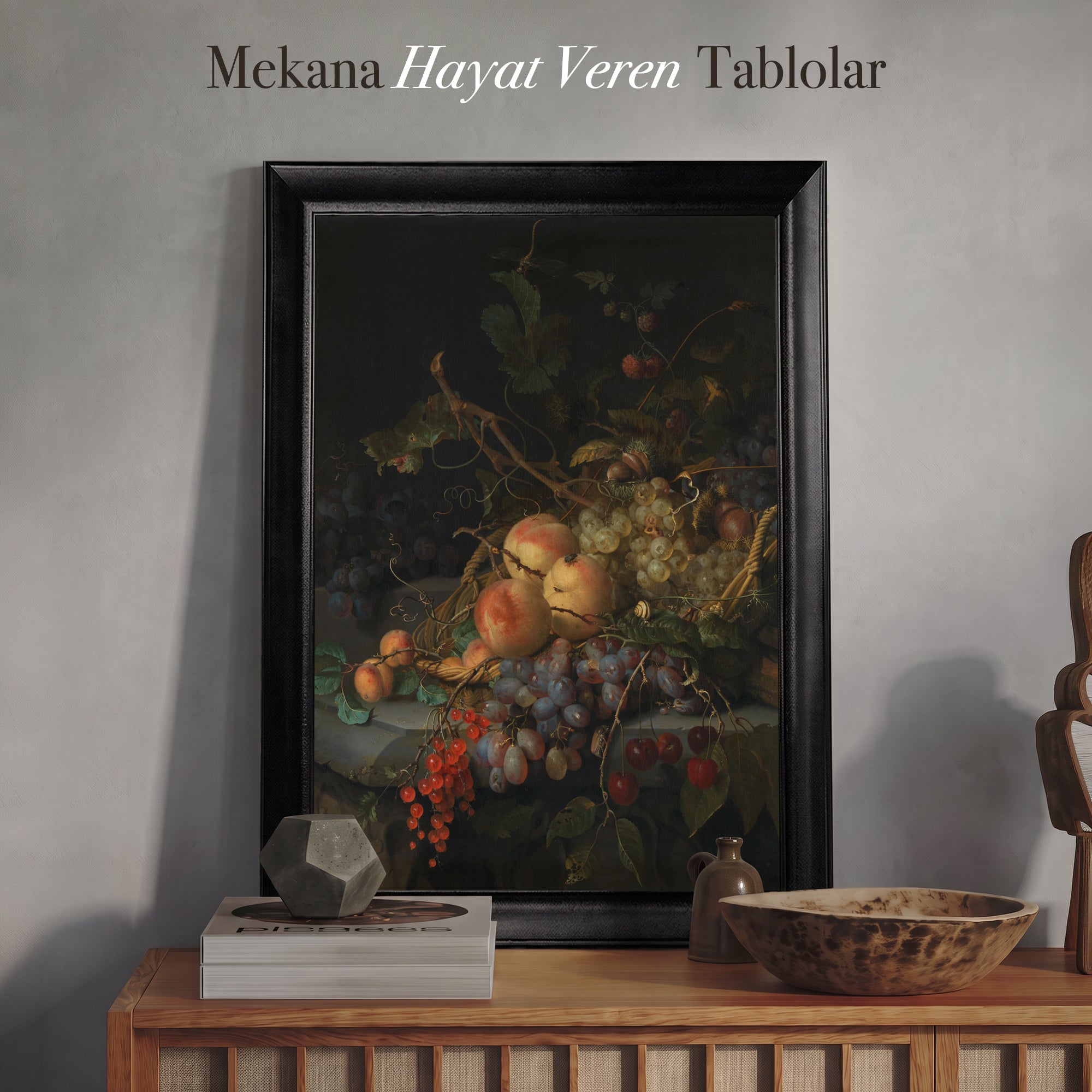 Jacob van Walscapelle – Still Life with Fruit | Meyveli Natürmort Kanvas Tablo