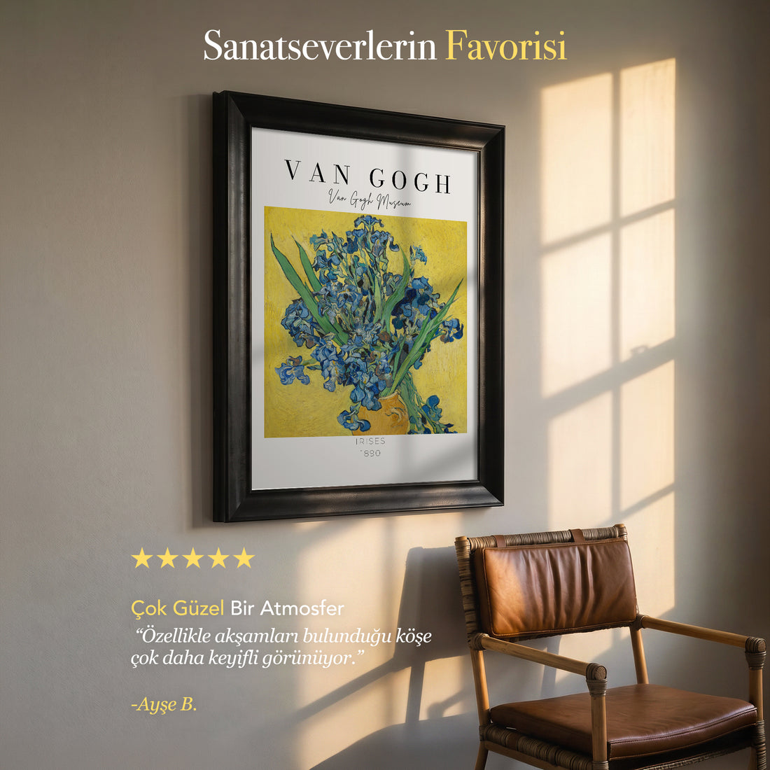 Vincent van Gogh – İrisler (1890) | Çerçeveli Kanvas Tablo