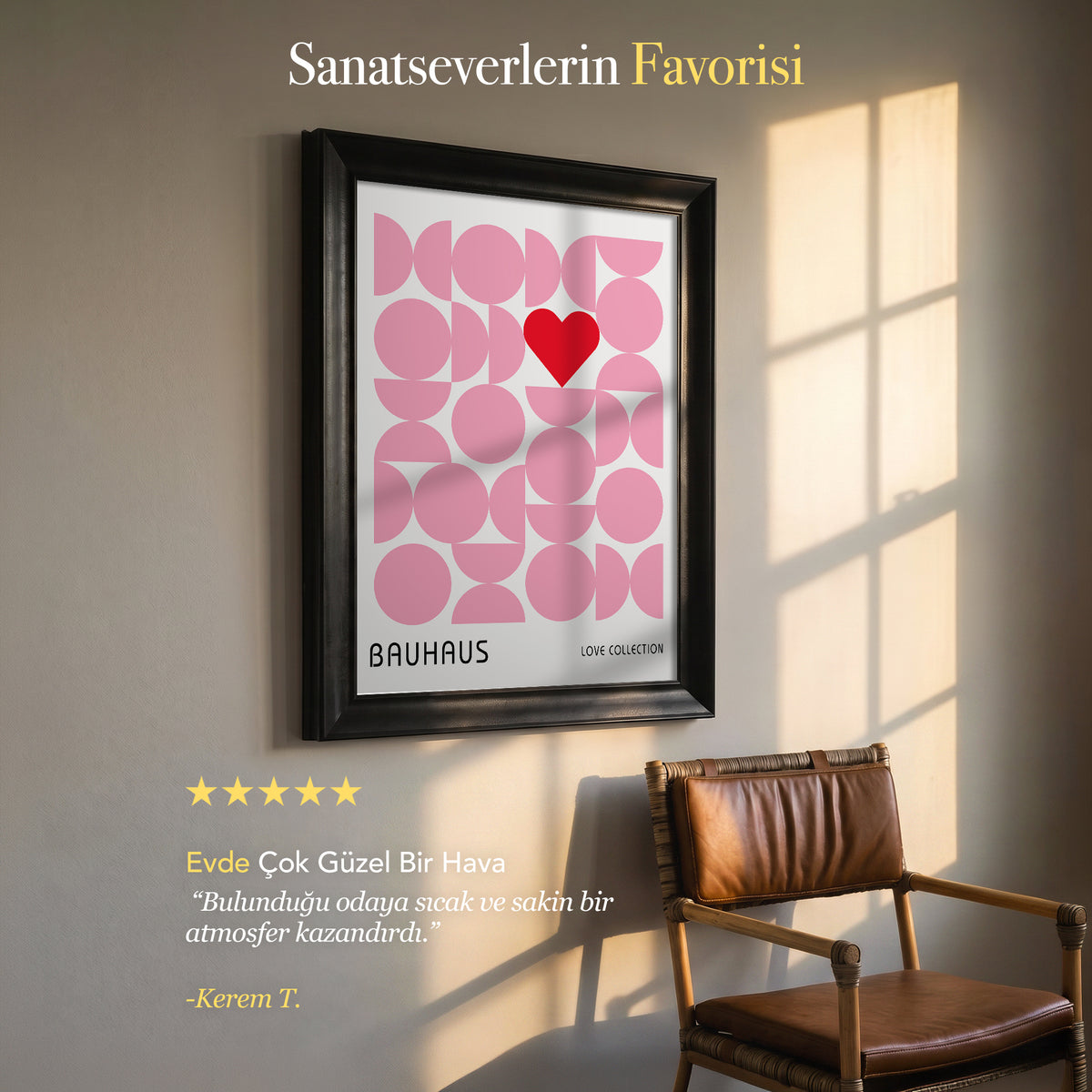 Bauhaus Love Collection Kanvas Tablo