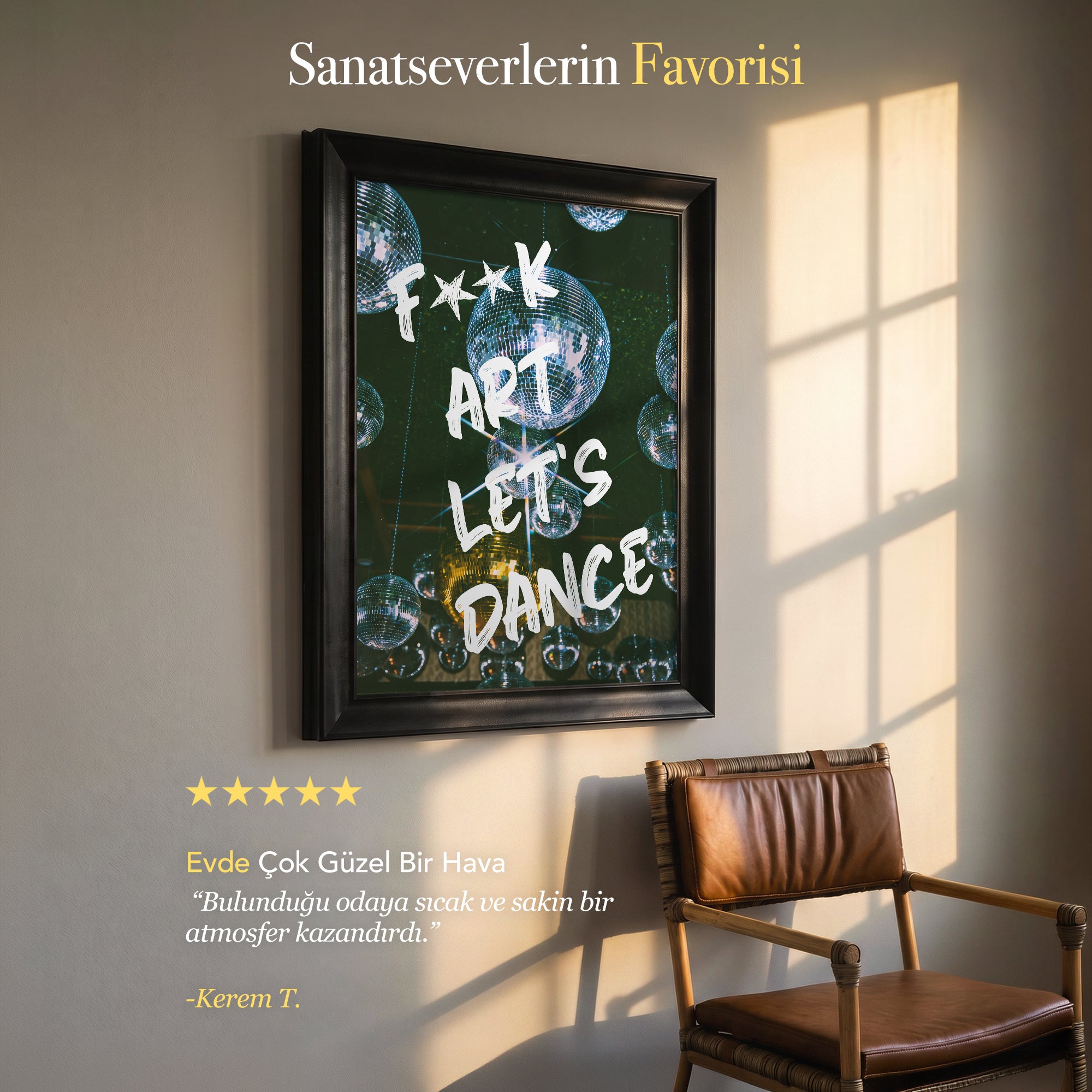 F**k Art, Let’s Dance Kanvas Tablo (Dikey)
