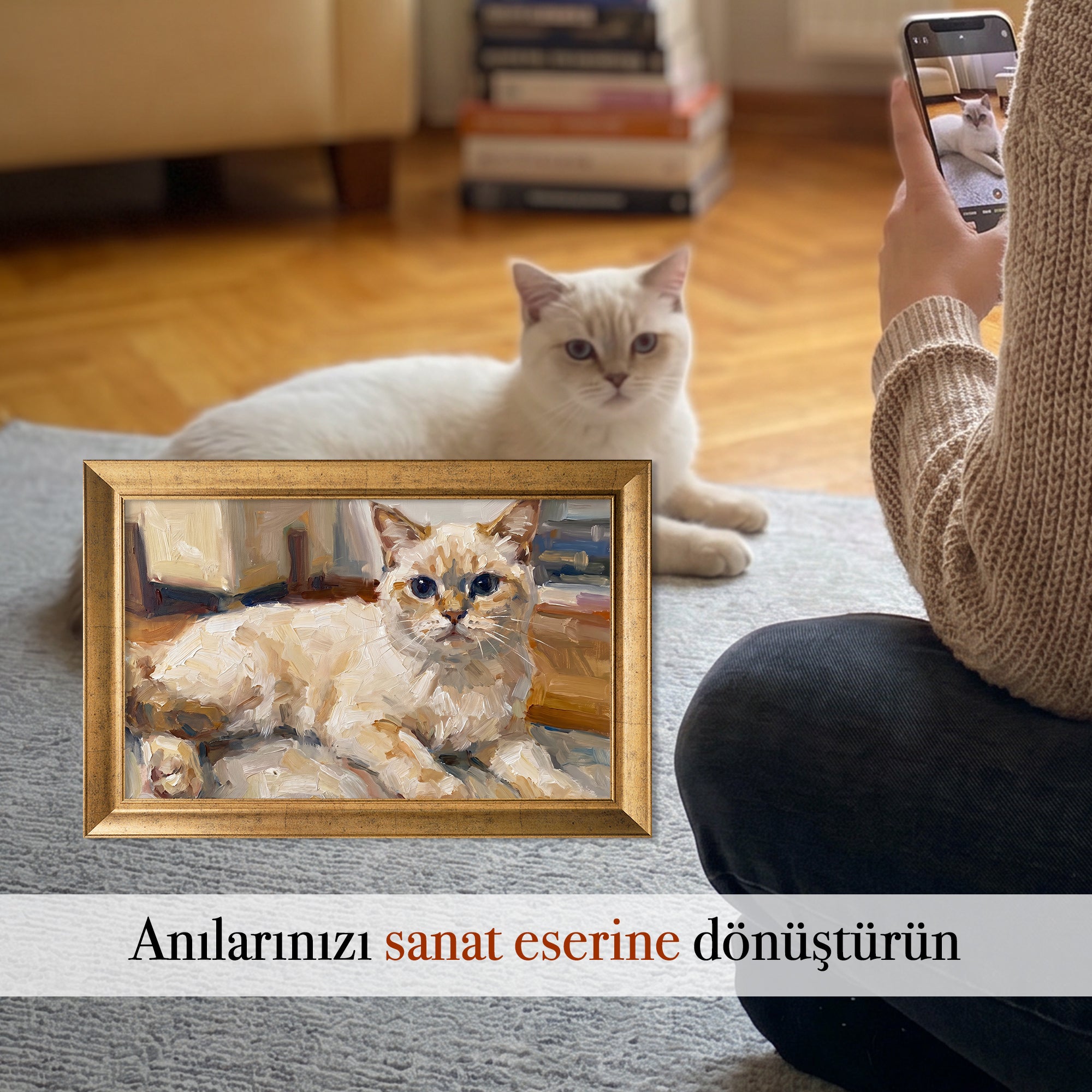 Kişiye Özel Evcil Hayvanlara Kanvas Tablo
