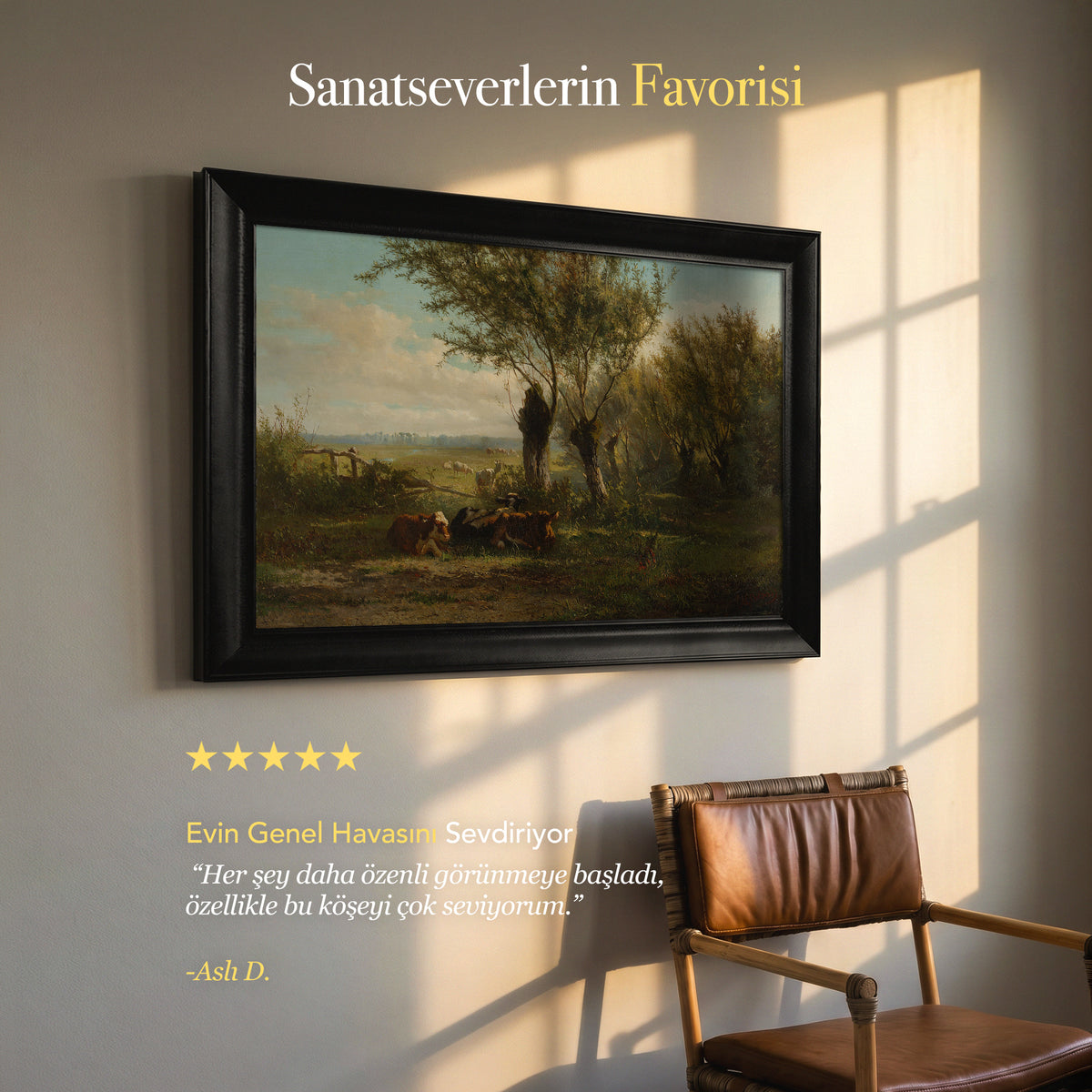 Gerard Bilders – Meadow near Oosterbeek (1860) | Kanvas Tablo