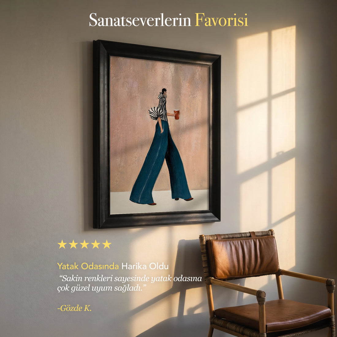 Şık Kadın Figürü – Modern Moda Kanvas Tablo