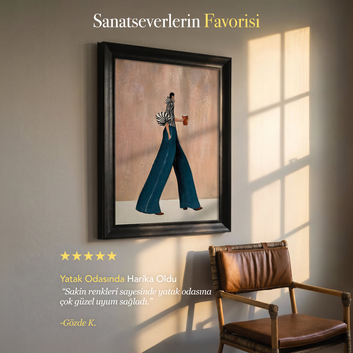 Şık Kadın Figürü – Modern Moda Kanvas Tablo
