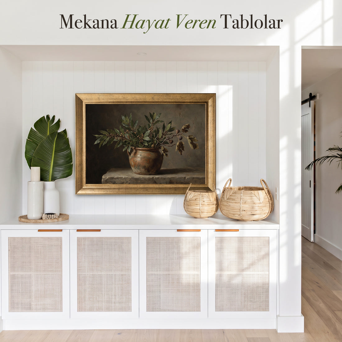 "Kadim Yapraklar" Kanvas Tablo