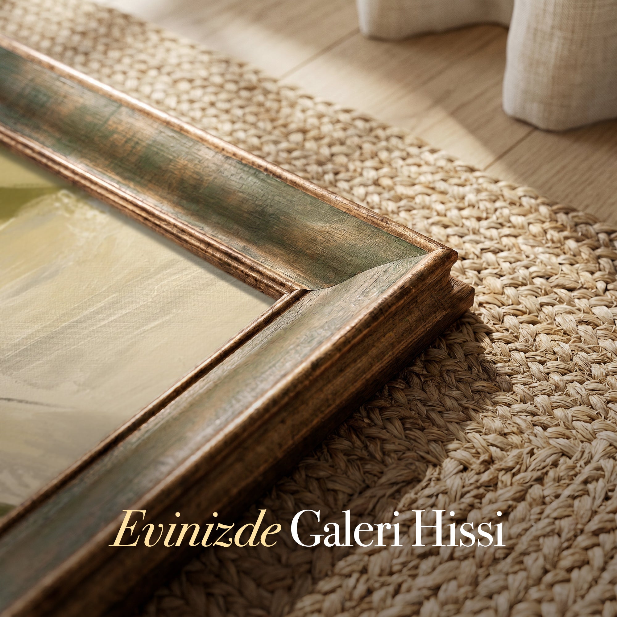 Pembe ve Sarı Çiçekler Kanvas Tablo – Pastel Fırça Dokulu Modern Floral Tablo