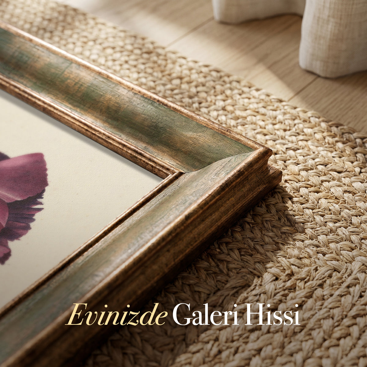 Vintage Botanik Çiçekler İkili Kanvas Tablo Seti – Krem Zemin Floral Duvar Sanatı