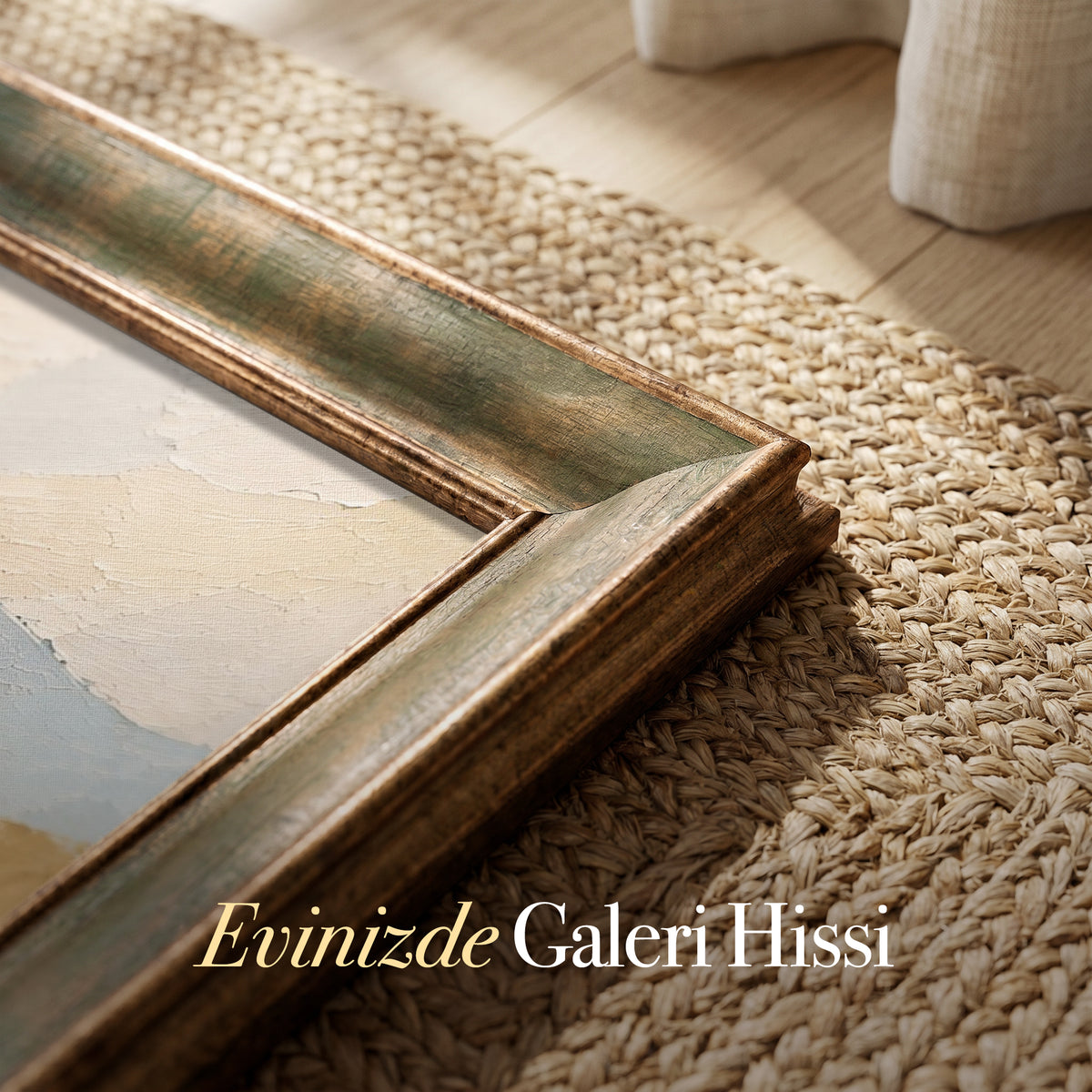 Pastel Dağlar ve Çiçekler İkili Kanvas Tablo Seti