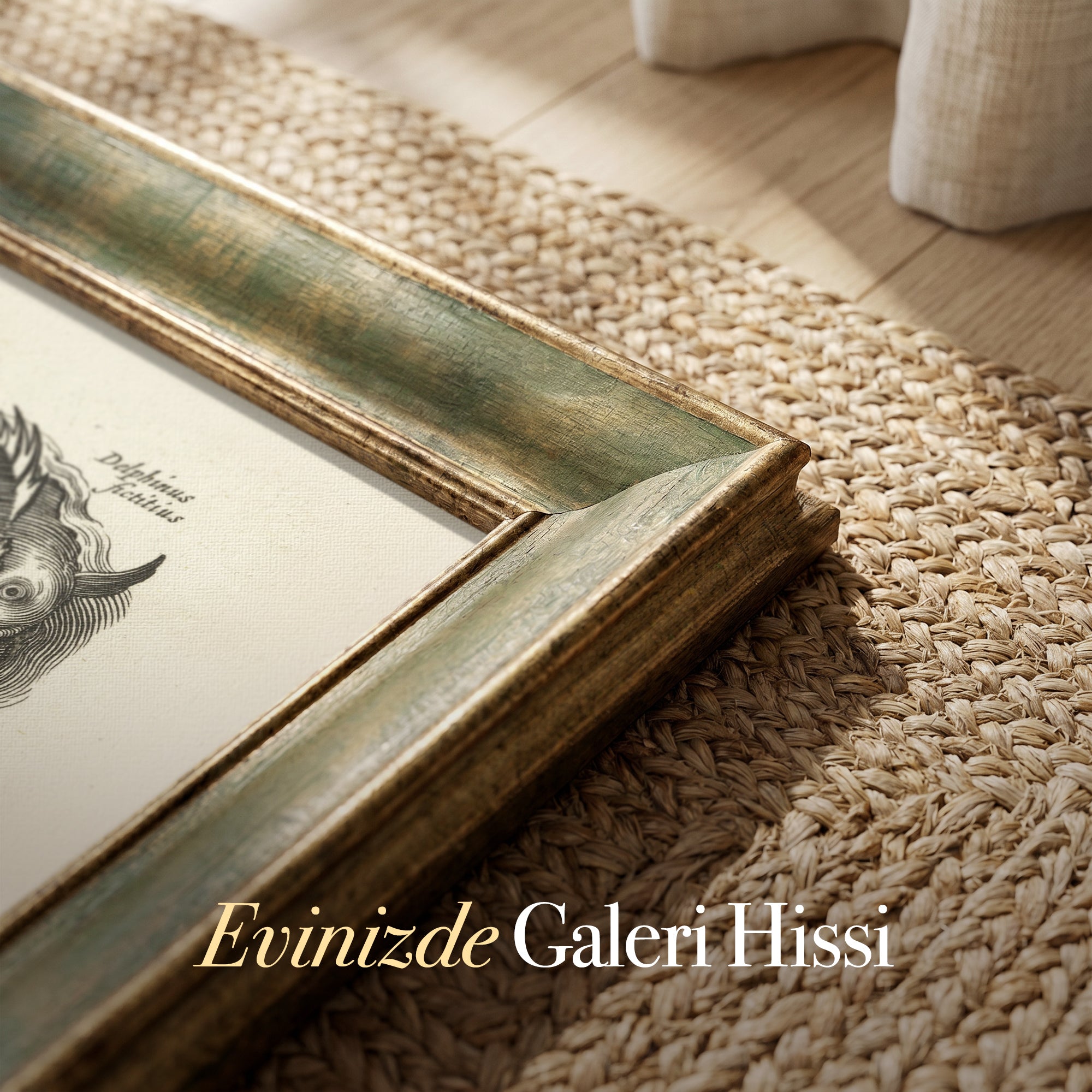 Fantastik Deniz Yaratıkları Gravürü | 16. Yüzyıl Mitolojik Deniz Canlıları Duvar Sanatı