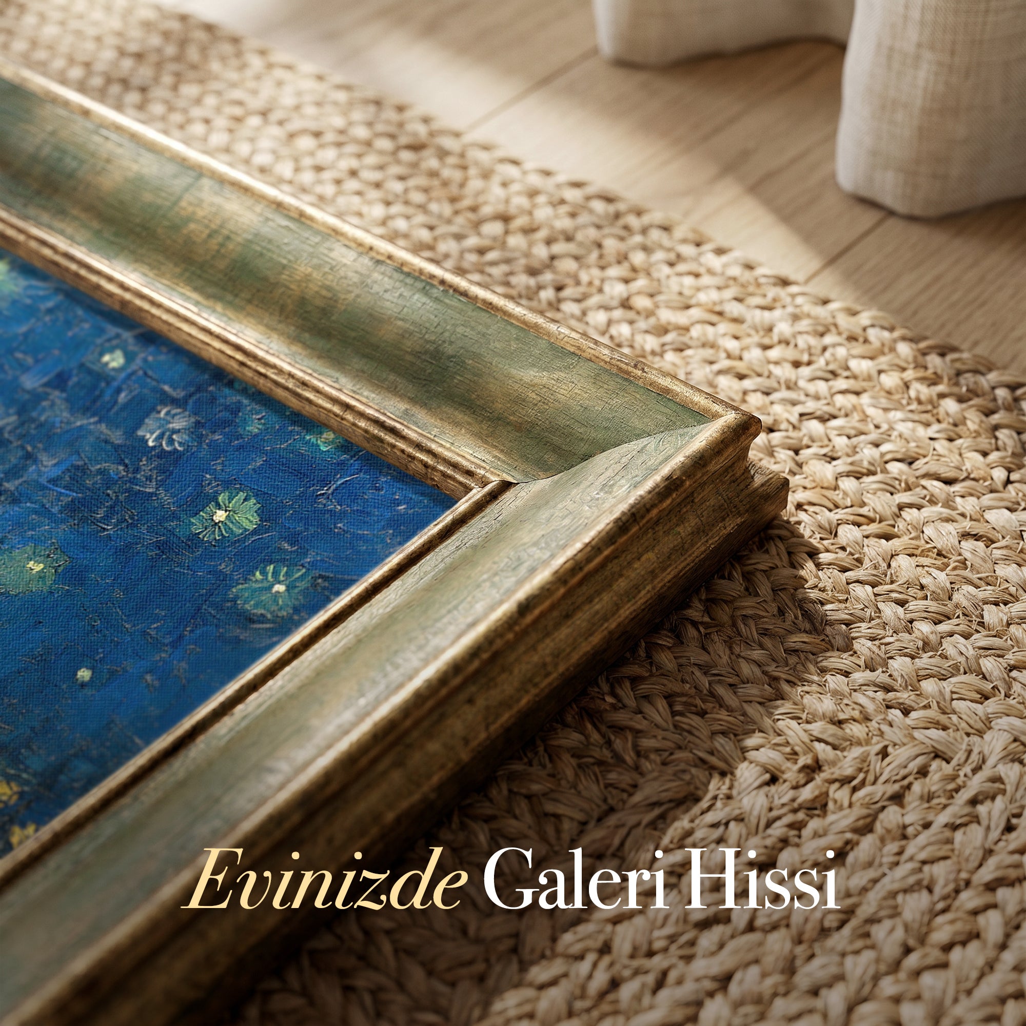 Yıldızlı Gece Liman Manzarası Tablosu | Van Gogh Tarzı Kanvas Duvar Dekoru
