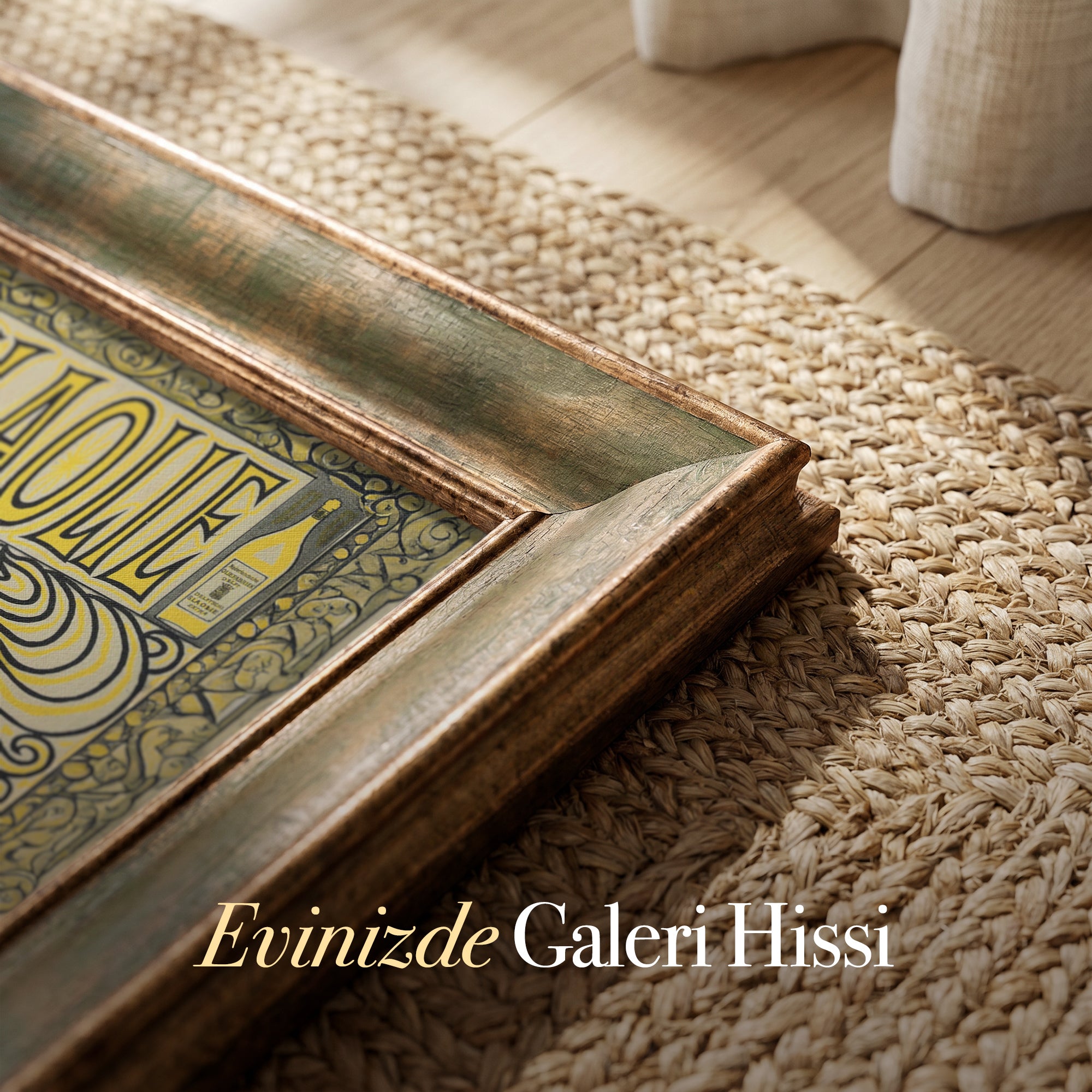 Deutsche Slivovitz Vintage Poster – Art Nouveau Kadın Figürlü Dekoratif Duvar Posteri
