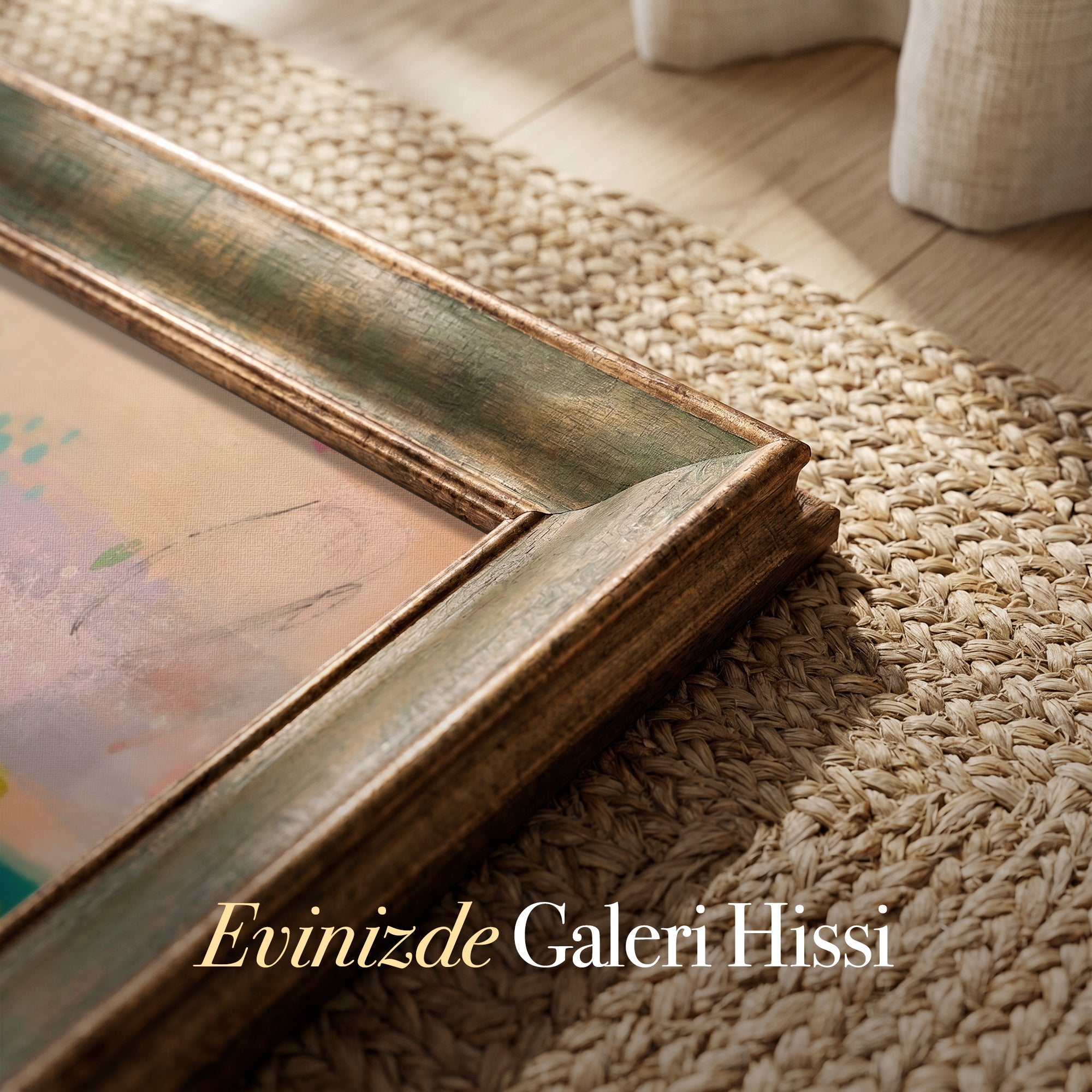 Pastel Katmanlar Kanvas Baskı