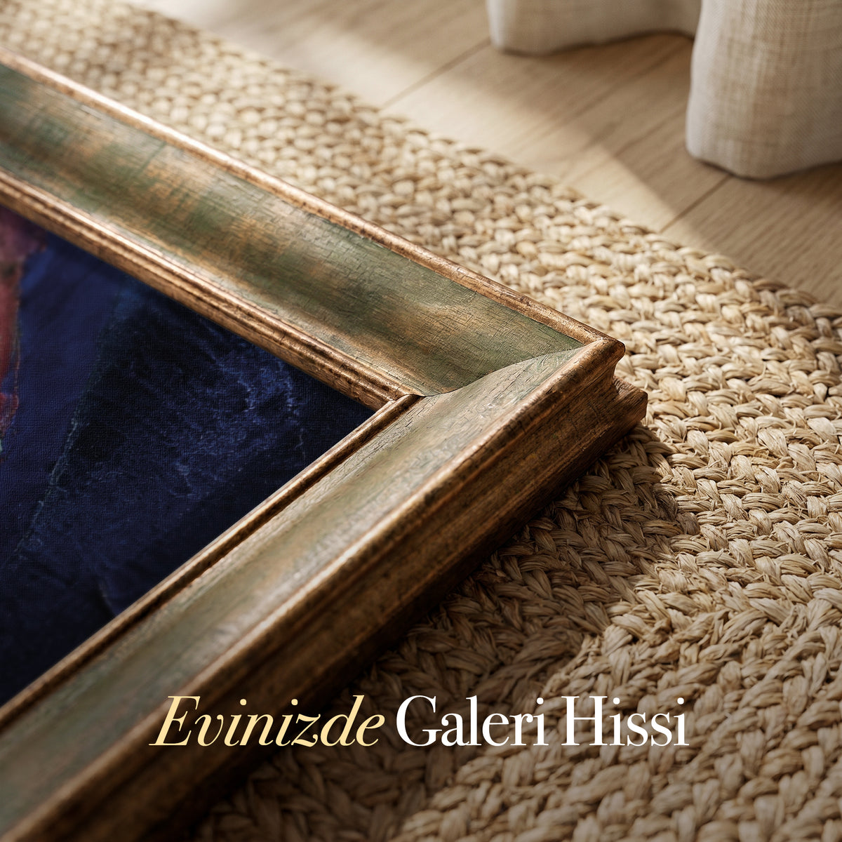 Yeşil Soyut Formlar – Modern Kanvas Tablo