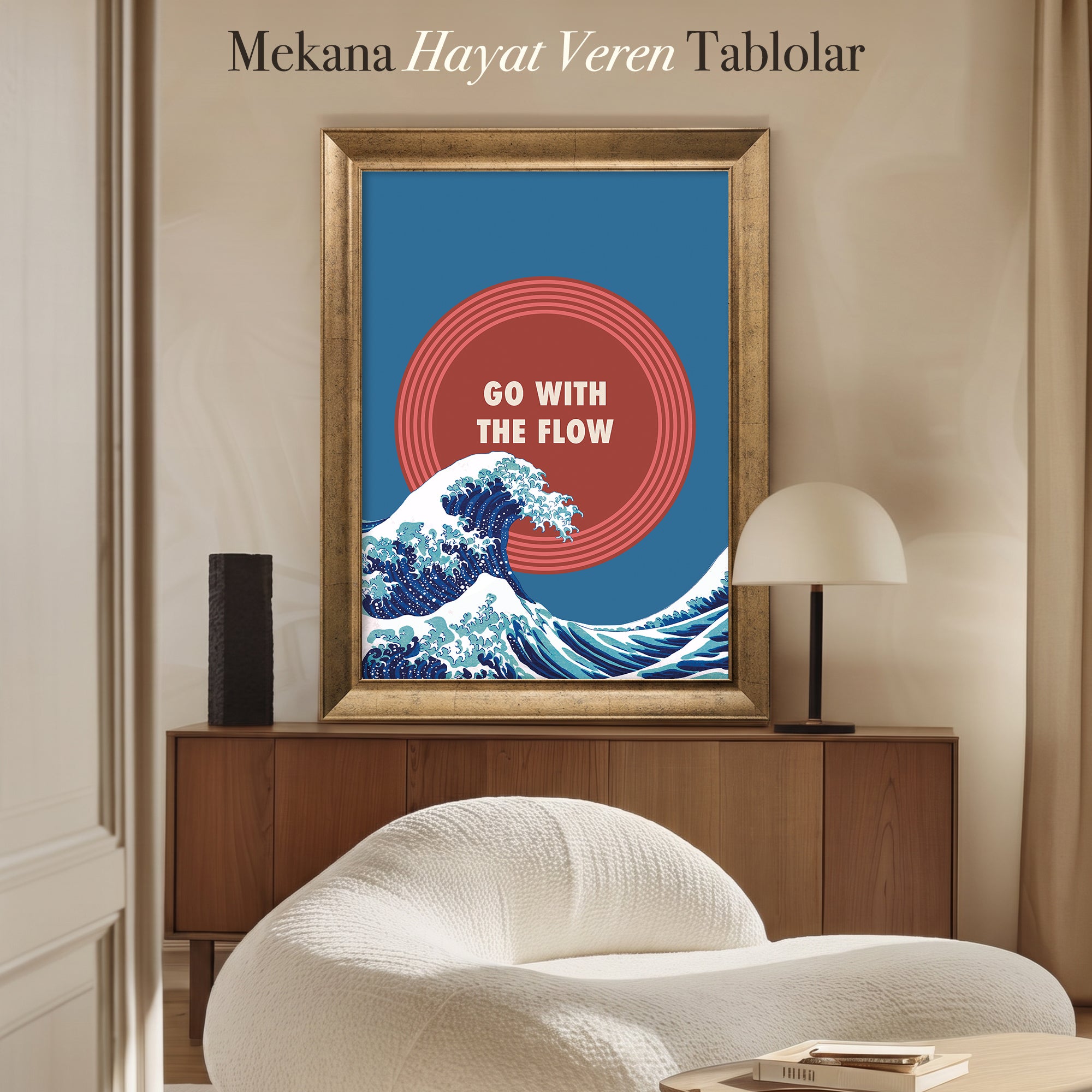 Go With The Flow Kanvas Tablo