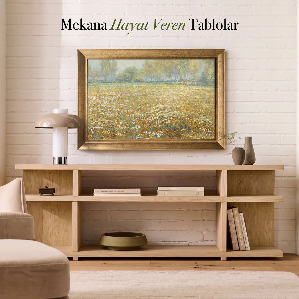 Egbert Rubertus Derk Schaap – Meadow in Bloom / Çiçek Açmış Çayır (1913) Kanvas Tablo