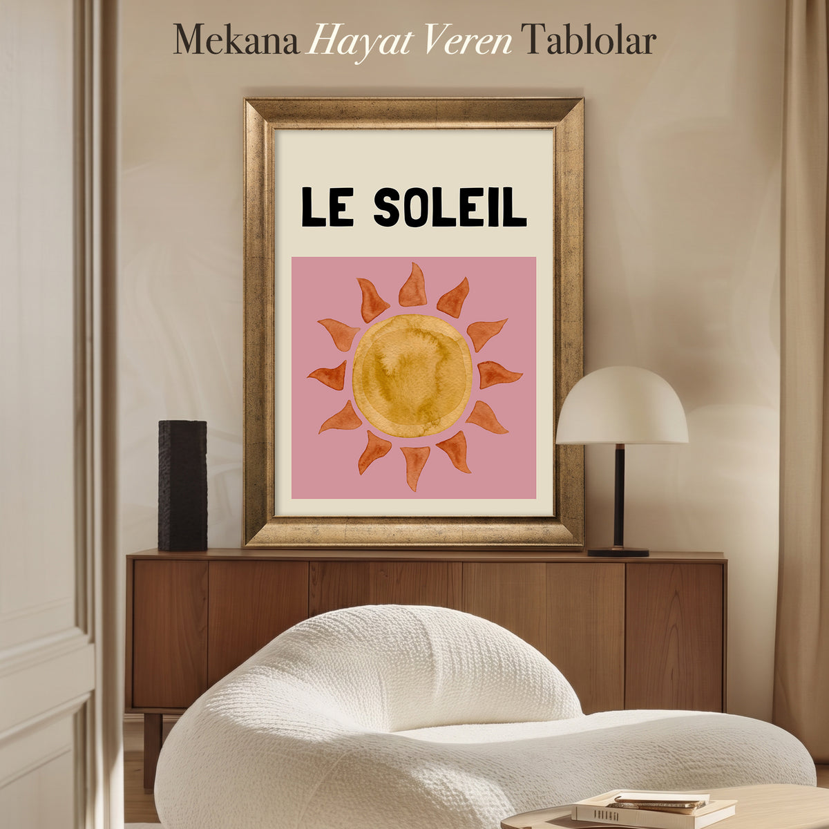 Le Soleil Güneş Kanvas Tablo