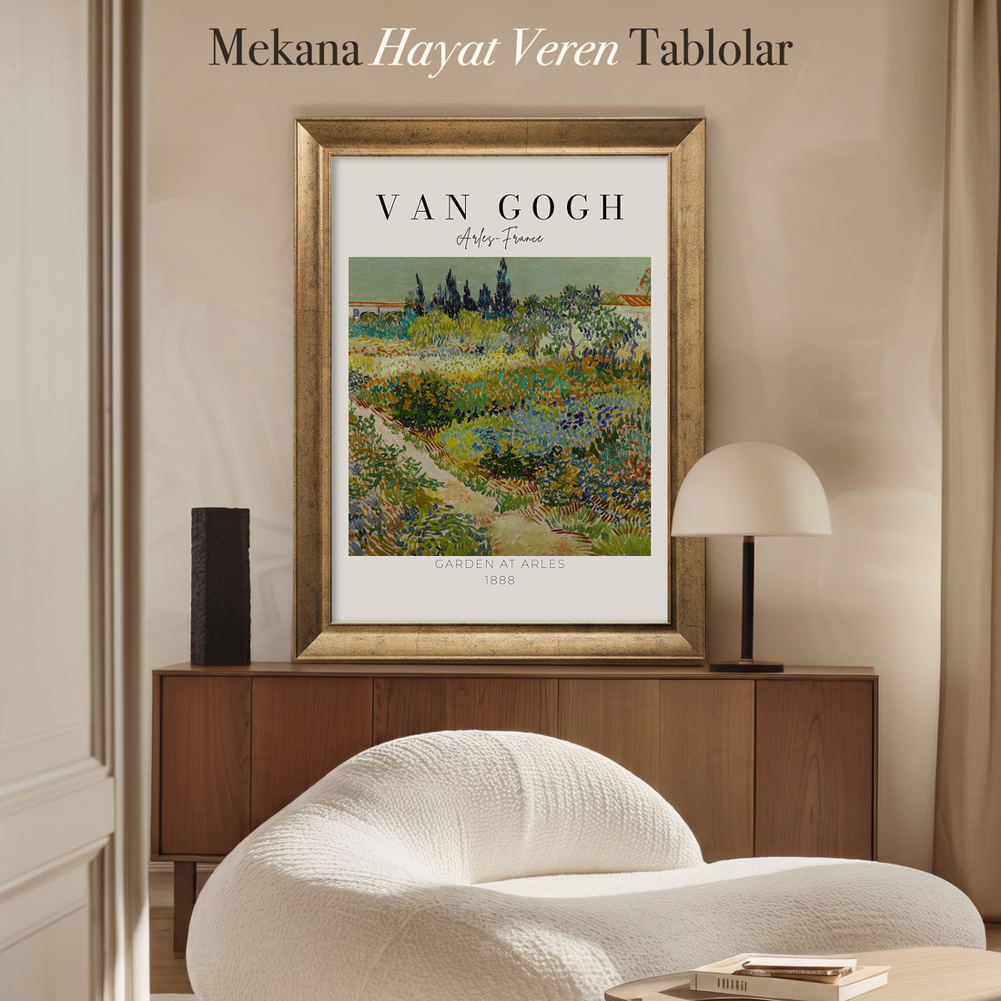 Vincent van Gogh – Arles Bahçesi (1888) | Çerçeveli Kanvas Tablo
