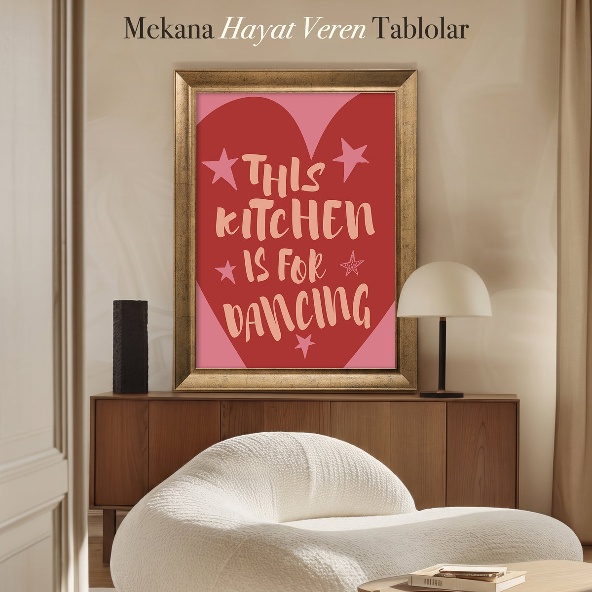 This Kitchen Is For Dancing Kanvas Tablo