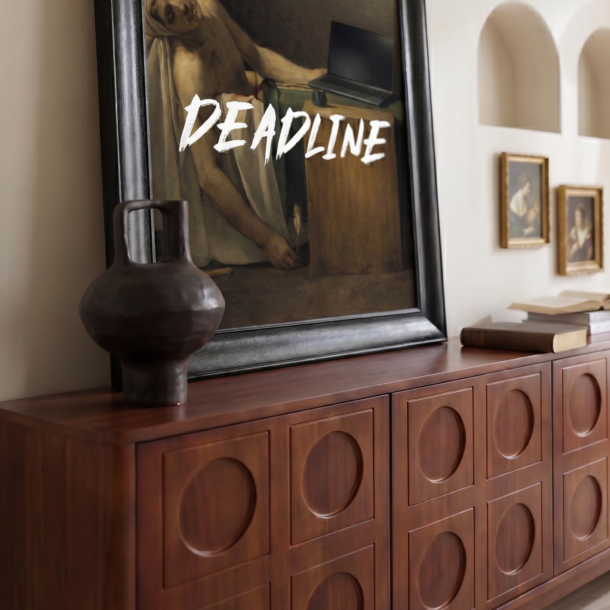 "DEADLINE" The Death of Marat Kanvas Tablo