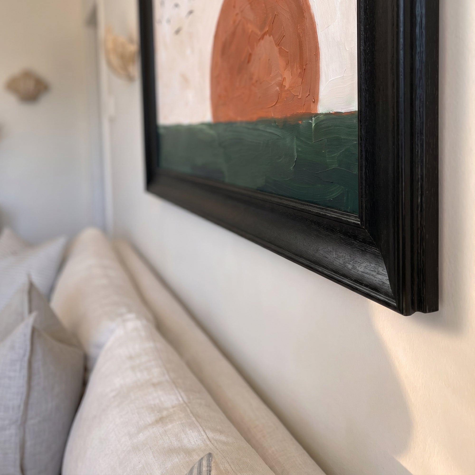 Gün Batımı ve Uçan Kuşlar Kanvas Tablo – Modern Minimalist Doğa Manzarası Duvar Dekoru