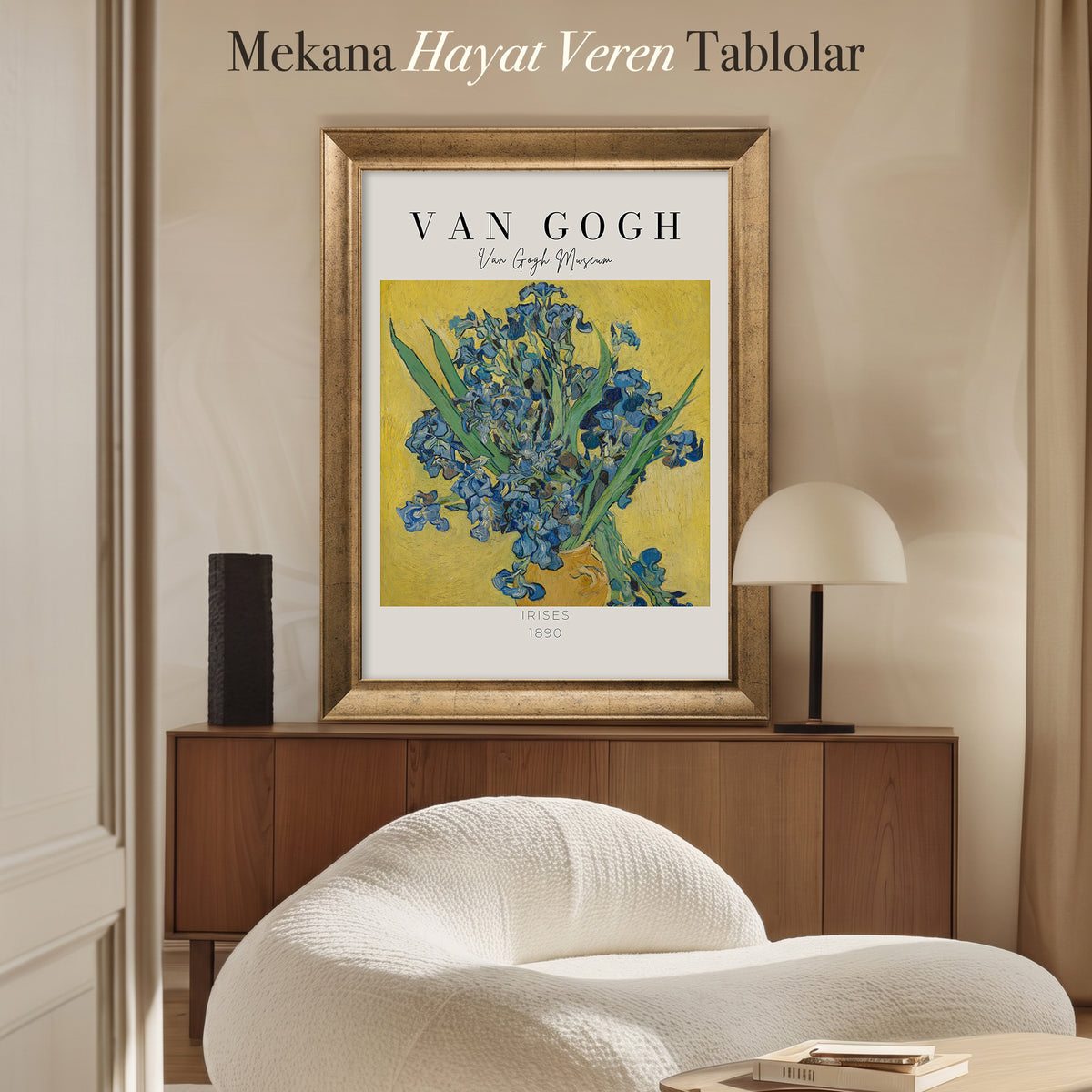 Vincent van Gogh – İrisler (1890) | Çerçeveli Kanvas Tablo