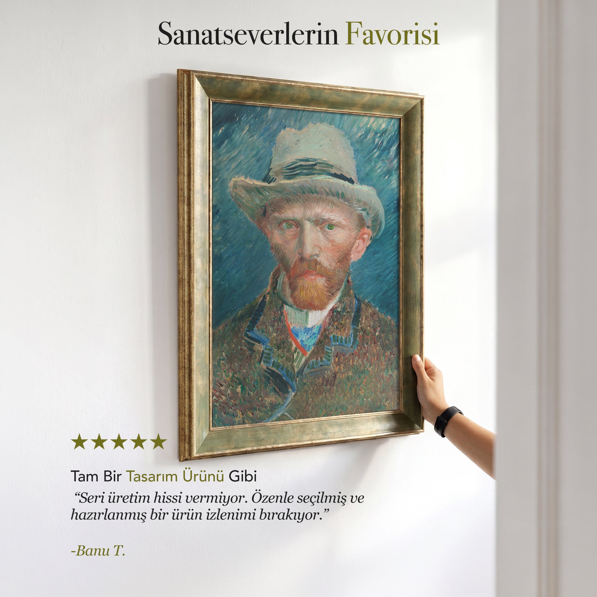 Vincent van Gogh Otoportre Tablosu (1887) | Ünlü Ressam Portresi Duvar Dekoru